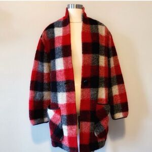 Aritzia Wilfred Free Off Duty Sweater Jacket Plaid